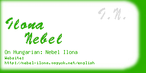 ilona nebel business card